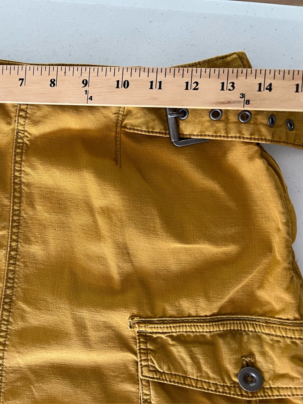 Free People Erika Utility Cargo Mini Skirt size 4 Canteen Green Y2K Cotton - Picture 7 of 12